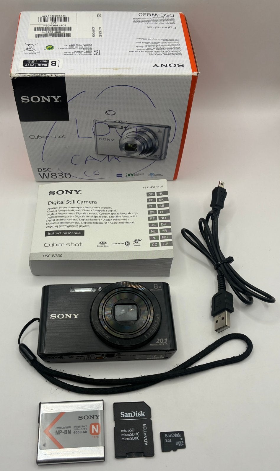 Sony Cyber-shot DSC-W830 - compact camera, Ophalen of Verzenden, Zo goed als nieuw, Sony, 8 keer of meer