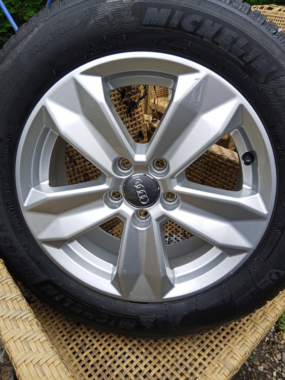 A1 originele velgen/band set 185-65-15  MICHELIN polo ibiza, Ophalen, 15 inch, Banden en Velgen, 185 mm