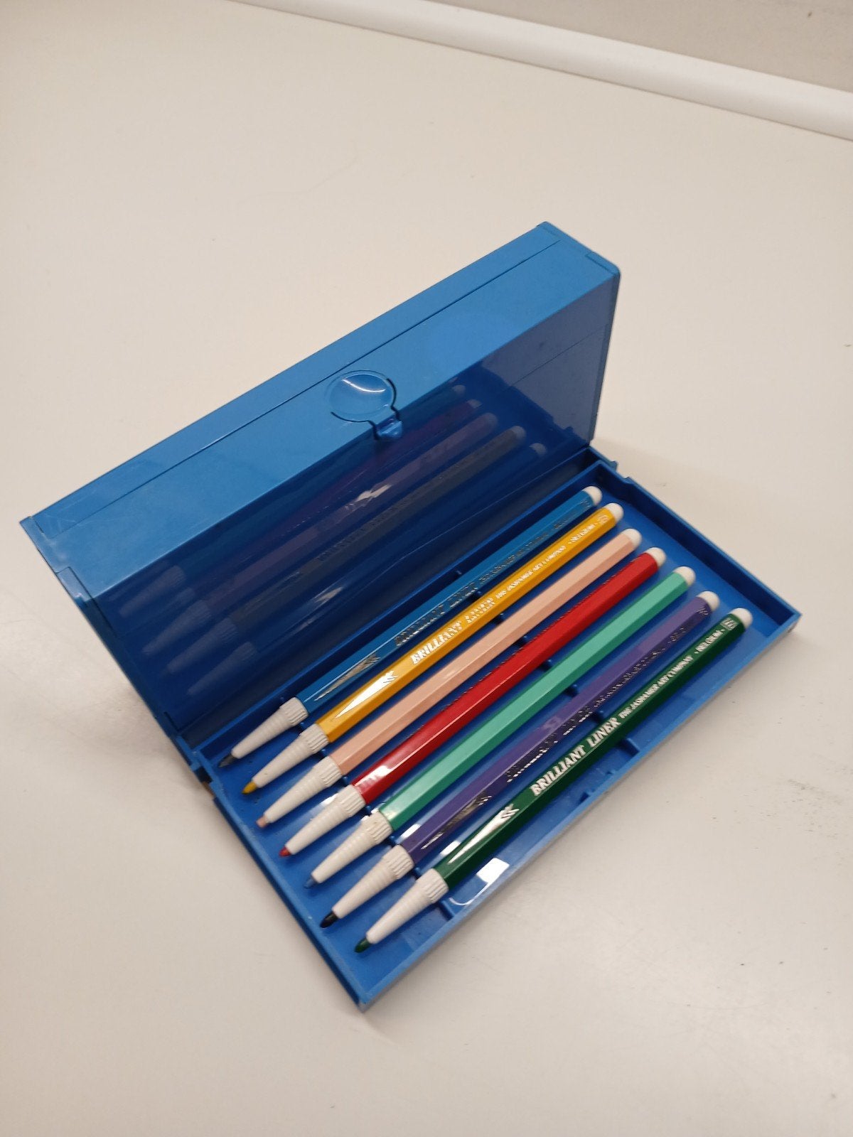 vintage rollykit bruynzeel met potloden, Ophalen of Verzenden, Gebruikt, Overige typen