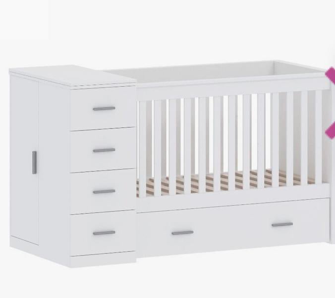 Combi ledikant - commode - lades- hangkastje, Ophalen, Zo goed als nieuw, Jongetje of Meisje