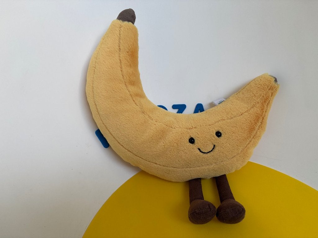 K3008 Jellycat Jelly cat banaan banana 25 cm, Ophalen of Verzenden, Zo goed als nieuw, Overige typen