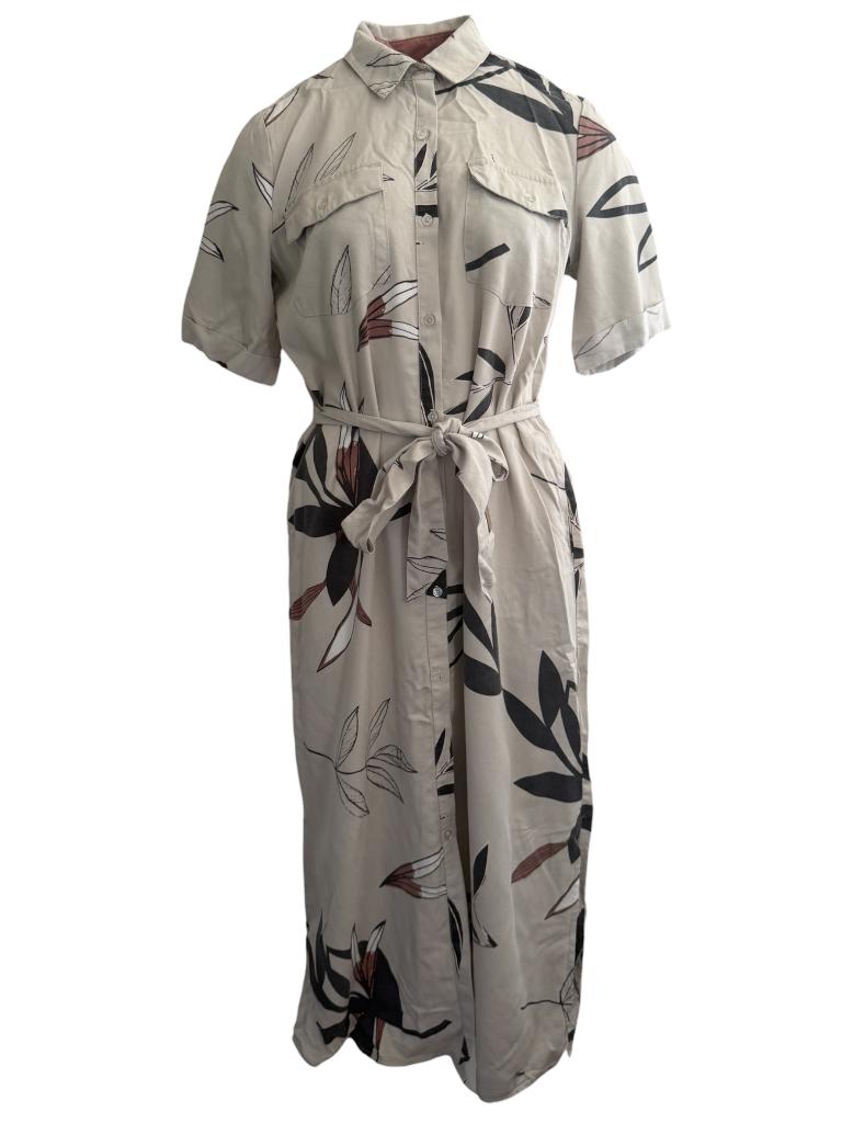 Zusss jurk M, Kleding | Dames, Ophalen of Verzenden, Zo goed als nieuw, Grijs, Onder de knie
