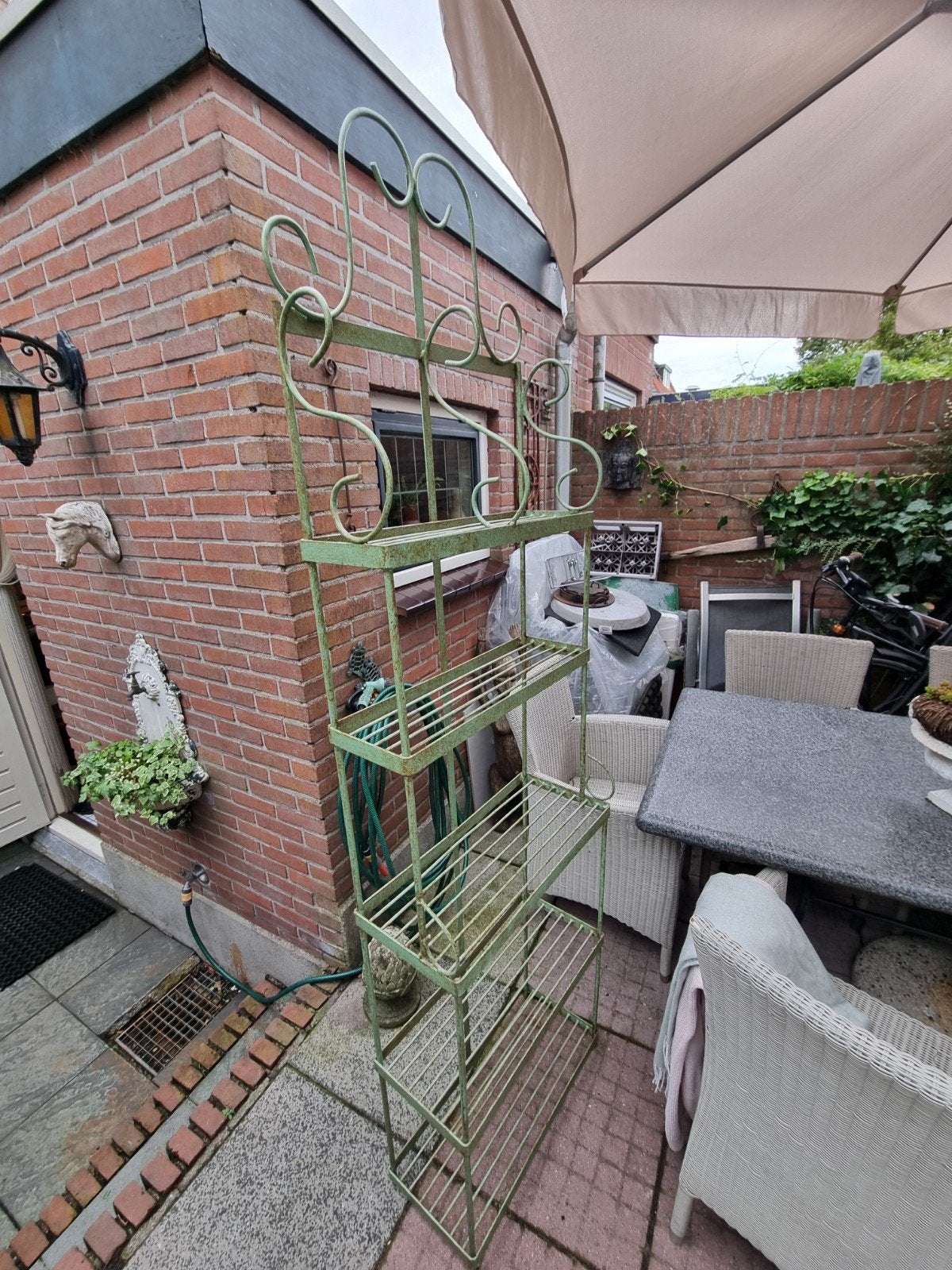 5 laags solide bakkerswereld of planten rek, Antiek en Kunst, Ophalen