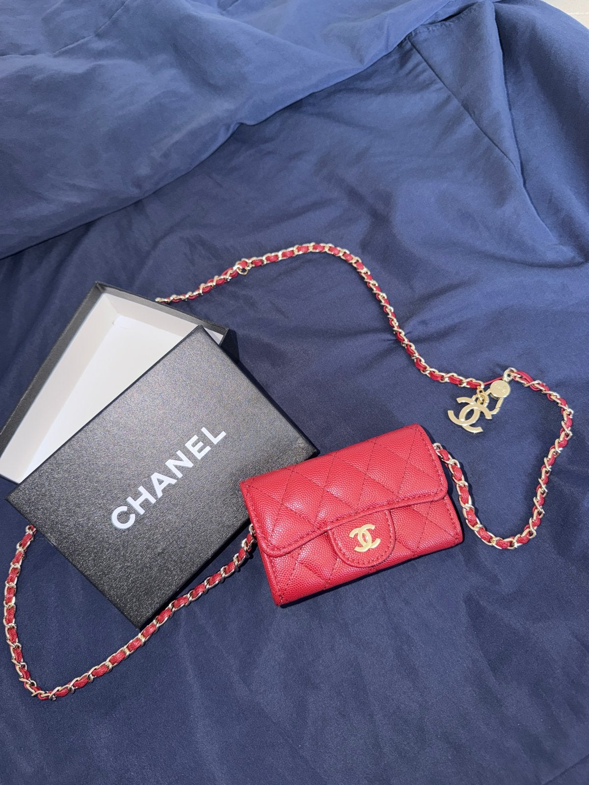 Mini Tasje Rood met Gouden Ketting NEW!!, Ophalen of Verzenden, Nieuw, Rood, Schoudertasje