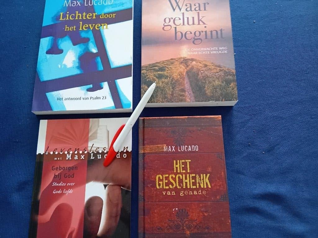 4 x Max Lucado, Boeken, Ophalen of Verzenden, Zo goed als nieuw, Christendom | Protestants