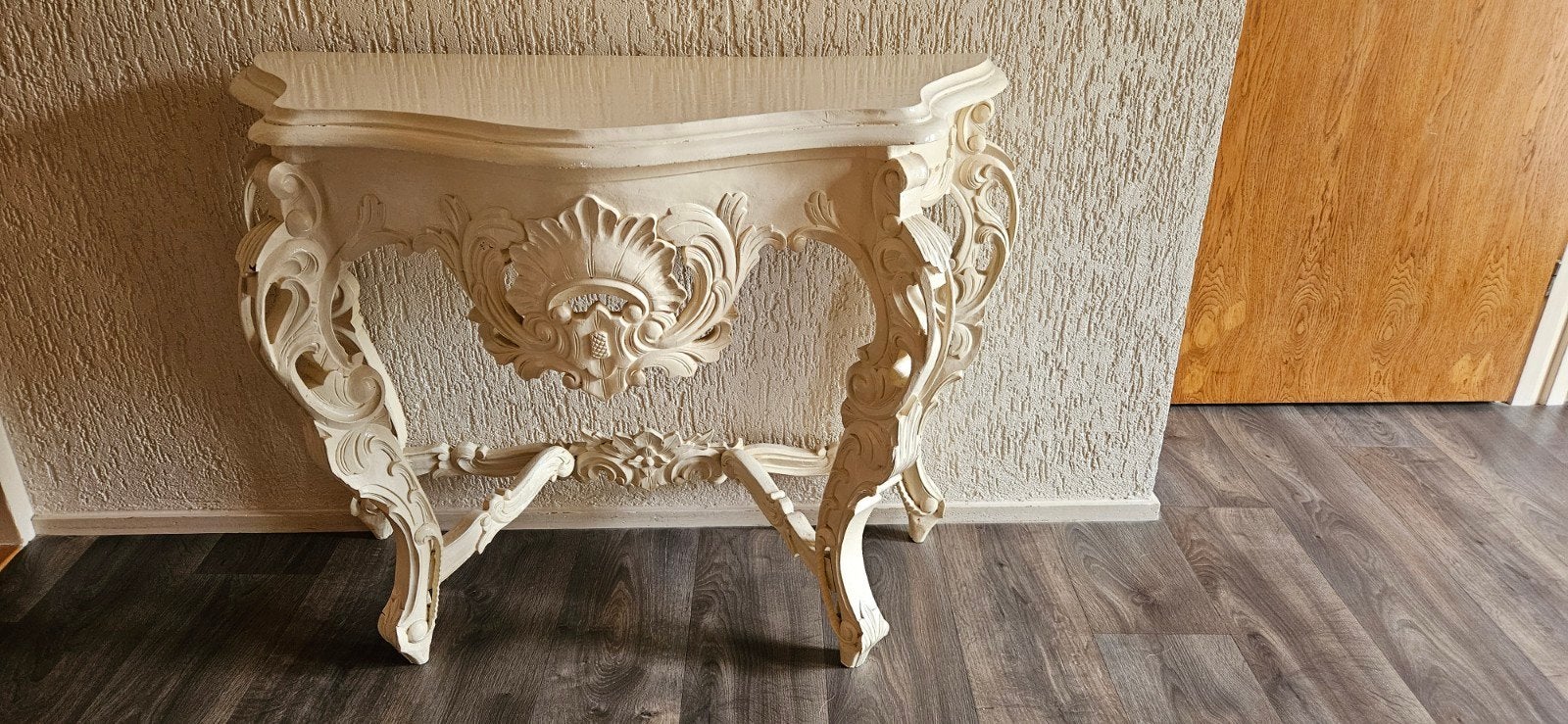 Brocante tafel te koop., Huis en Inrichting, Tafels | Sidetables, Ophalen, Gebruikt, 50 tot 100 cm, Teakhout