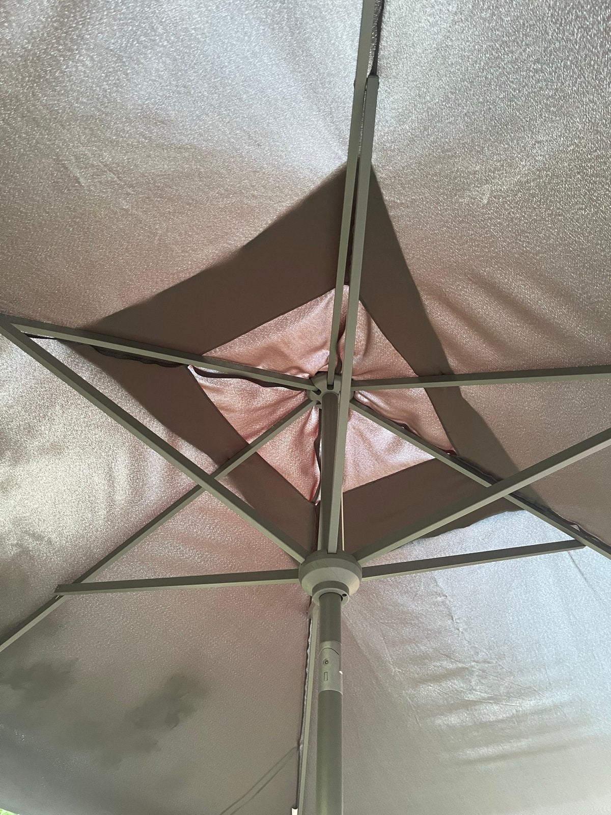 Grote parasol - Grijs, Ophalen, 2 tot 3 meter, Zweefparasol, Verstelbaar