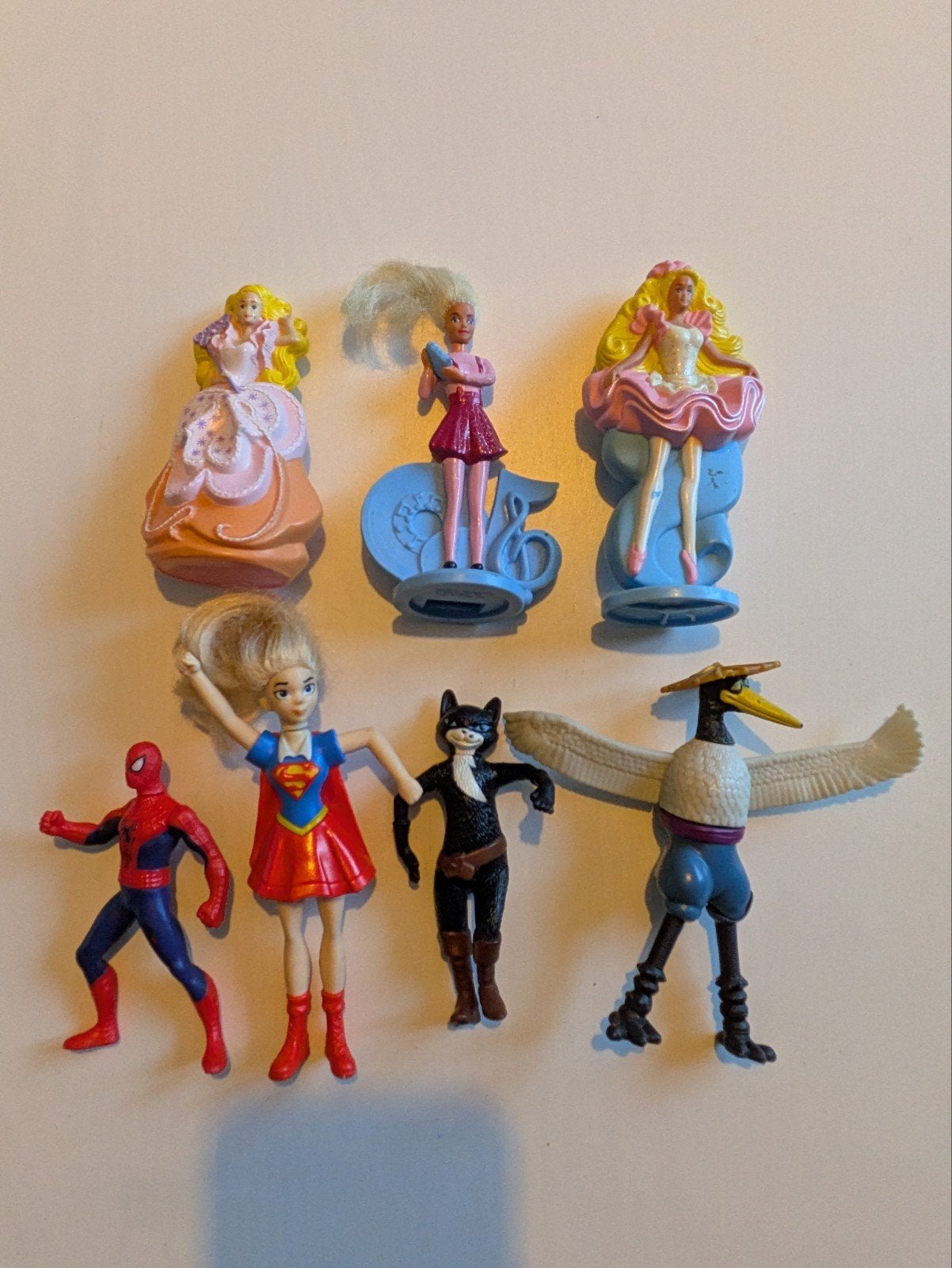 barbie poppetjes 1991 en super helden mc Donalds, Ophalen of Verzenden