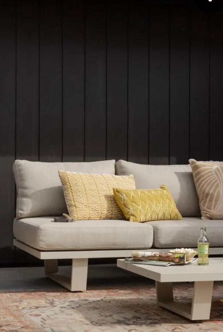 NIEUW WOOOD Bear loungeset zand 3-zits + fauteuil + tafel, Tuin en Terras, Tuinsets en Loungesets, Ophalen, 4 zitplaatsen, Loungeset