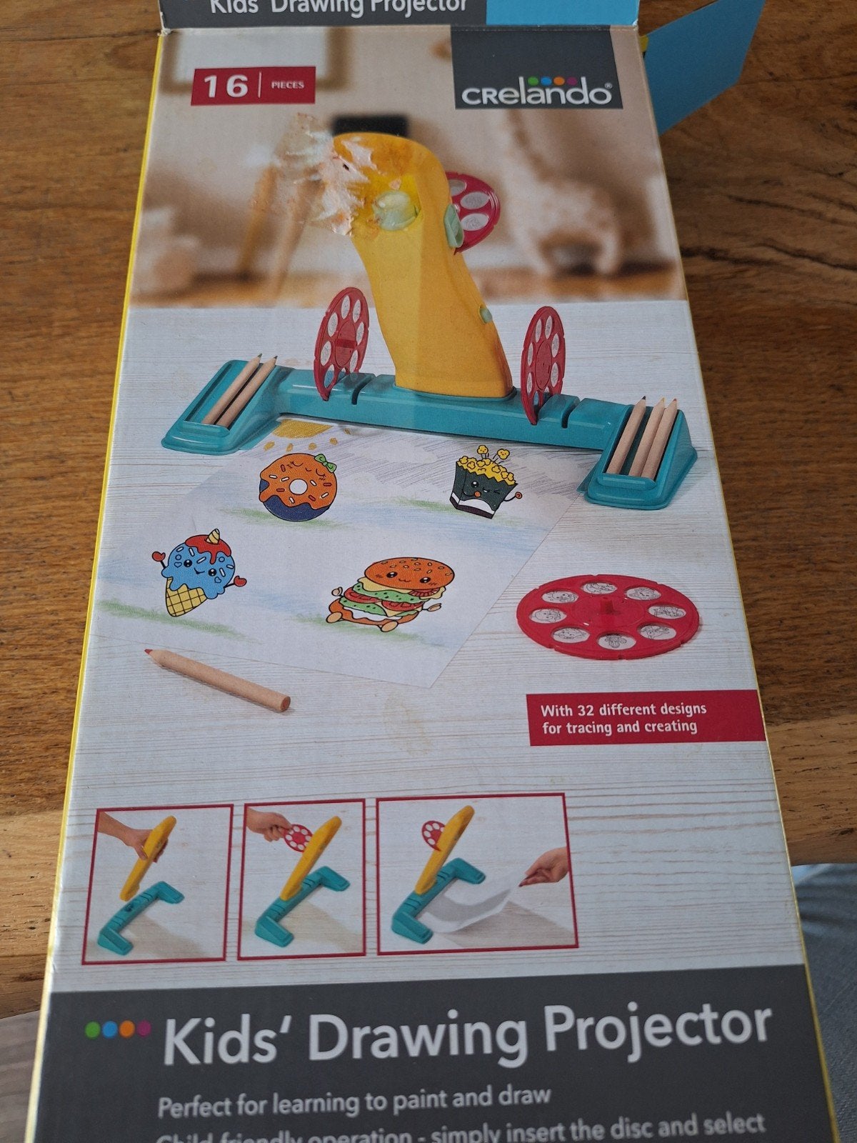Crelando Kids' Drawing Projector - Tekenprojector, Ophalen, Zo goed als nieuw, Knutselen, Met licht