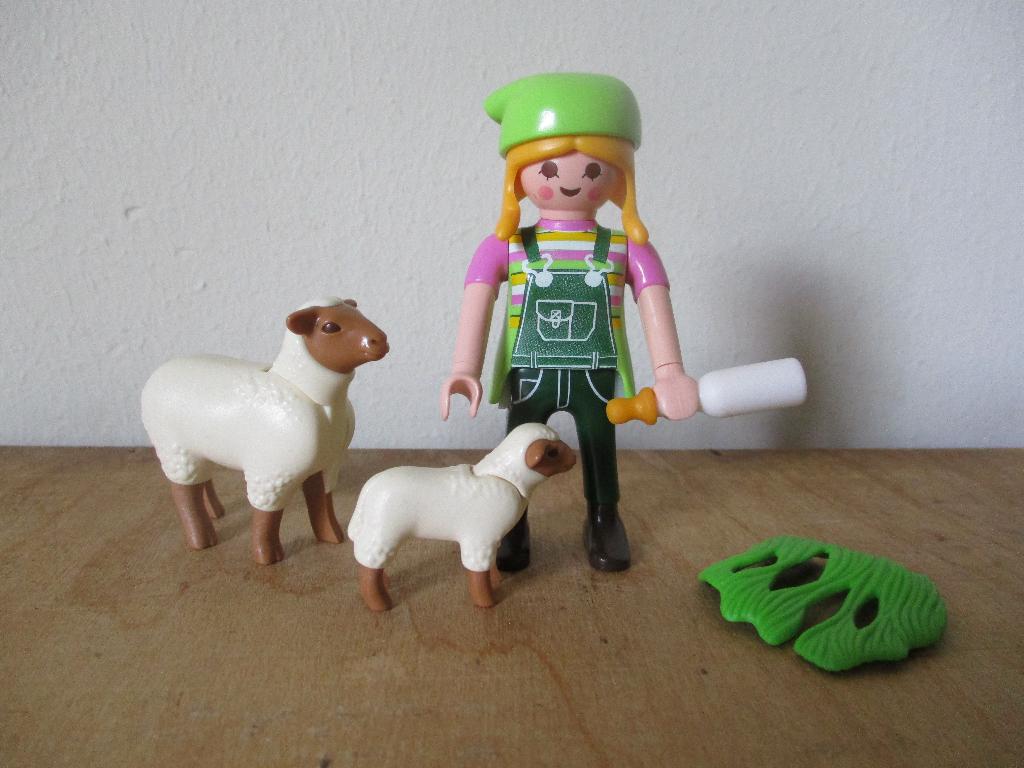 Playmobil 9356 boerin met schaap en lammetje, Ophalen of Verzenden, Gebruikt