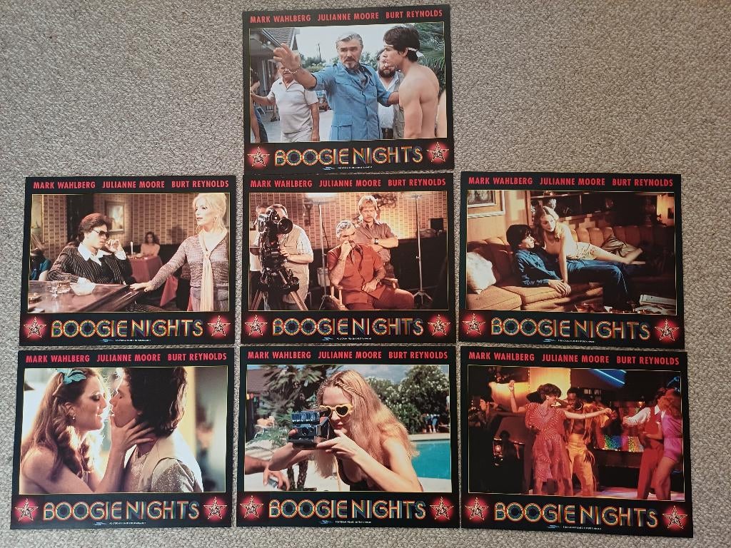 BOOGIE   NIGHTS   NED.      lobbycard set., Verzenden, Nieuw, Film, Foto of Kaart