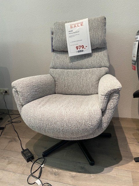 Relaxfauteuil Huib, Ophalen, Minder dan 75 cm, Nieuw, Stof