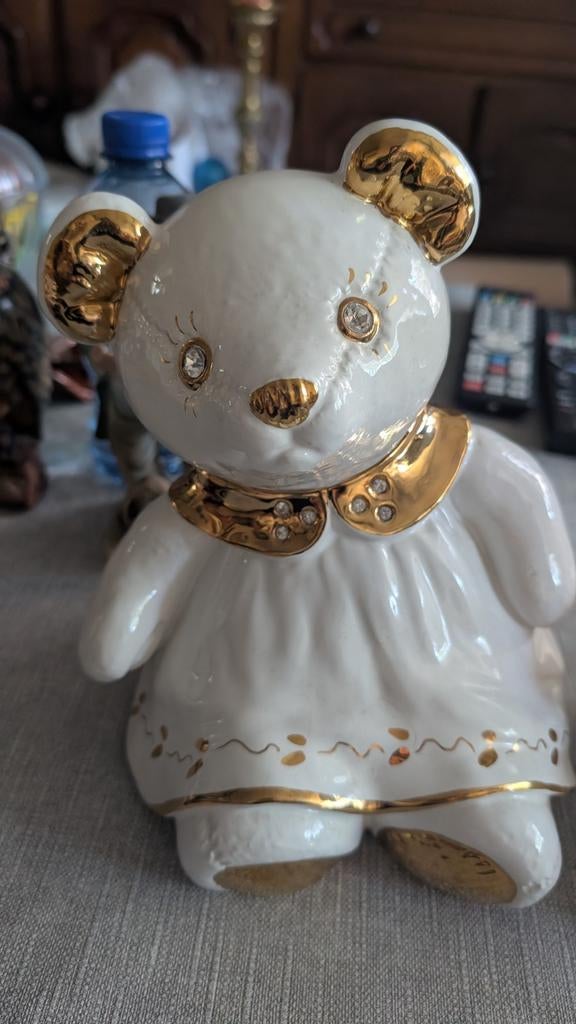 Bastiani Beertje met Swarovski steentjes - Perfecte staat, Verzamelen, Beelden en Beeldjes, Ophalen, Zo goed als nieuw, Dier