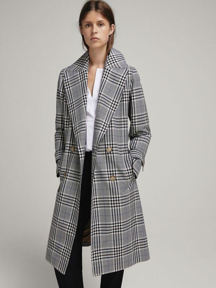 Massimo Dutti geruite trenchcoat maat M (valt ruim), Kleding | Dames, Jassen | Zomer, Gedragen, Maat 38/40 (M), Overige kleuren