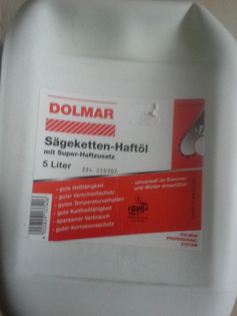 dolmar kettingzaagolie, Tuin en Terras, Hand-tuingereedschap, Ophalen of Verzenden, Nieuw, Overige soorten, Dolmar