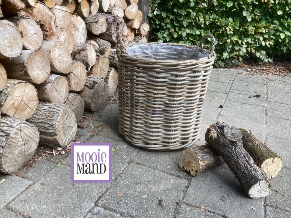 Haardmanden van rotan, Huis en Inrichting, Mand, Verzenden, Nieuw, Gevlochten