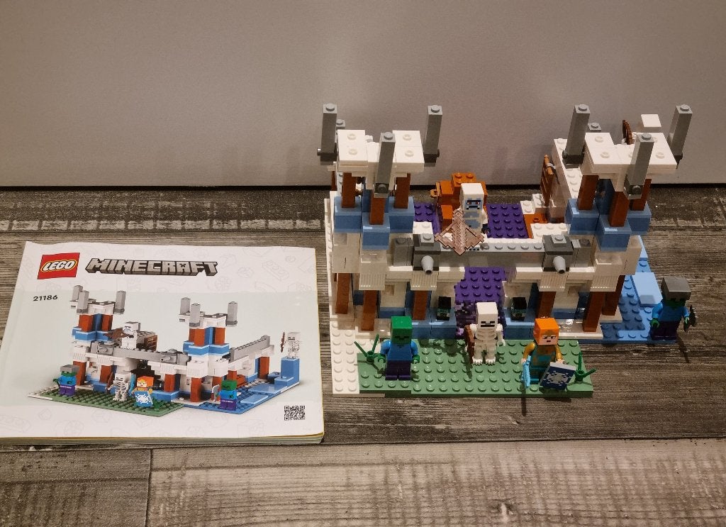 LEGO 21186 - Minecraft - Het IJskasteel, Gebruikt, Minecraft, Lego, Ophalen of Verzenden