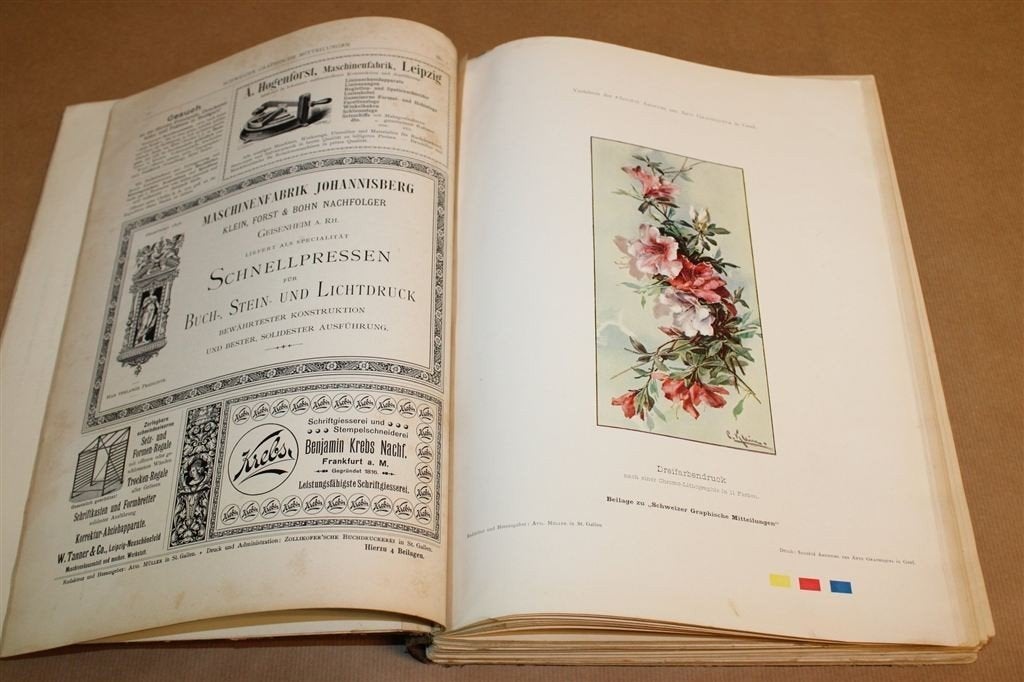 Schweizer Graphische Mitteilungen — Drukkunst 1897, Antiek en Kunst, Ophalen of Verzenden