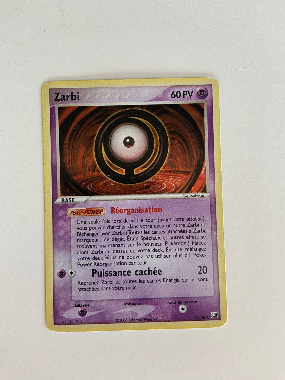 Unown (O) O/28 Holo Holo Rare Unseen Forces Pokemon, Ophalen of Verzenden, Zo goed als nieuw