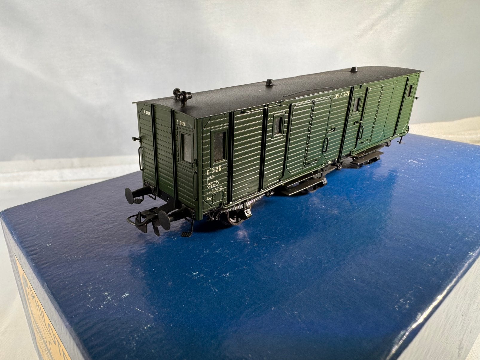 Philotrain messing snelgoedwagen lijst 13 B (r), Hobby en Vrije tijd, Ophalen of Verzenden, Zo goed als nieuw, Gelijkstroom of Wisselstroom