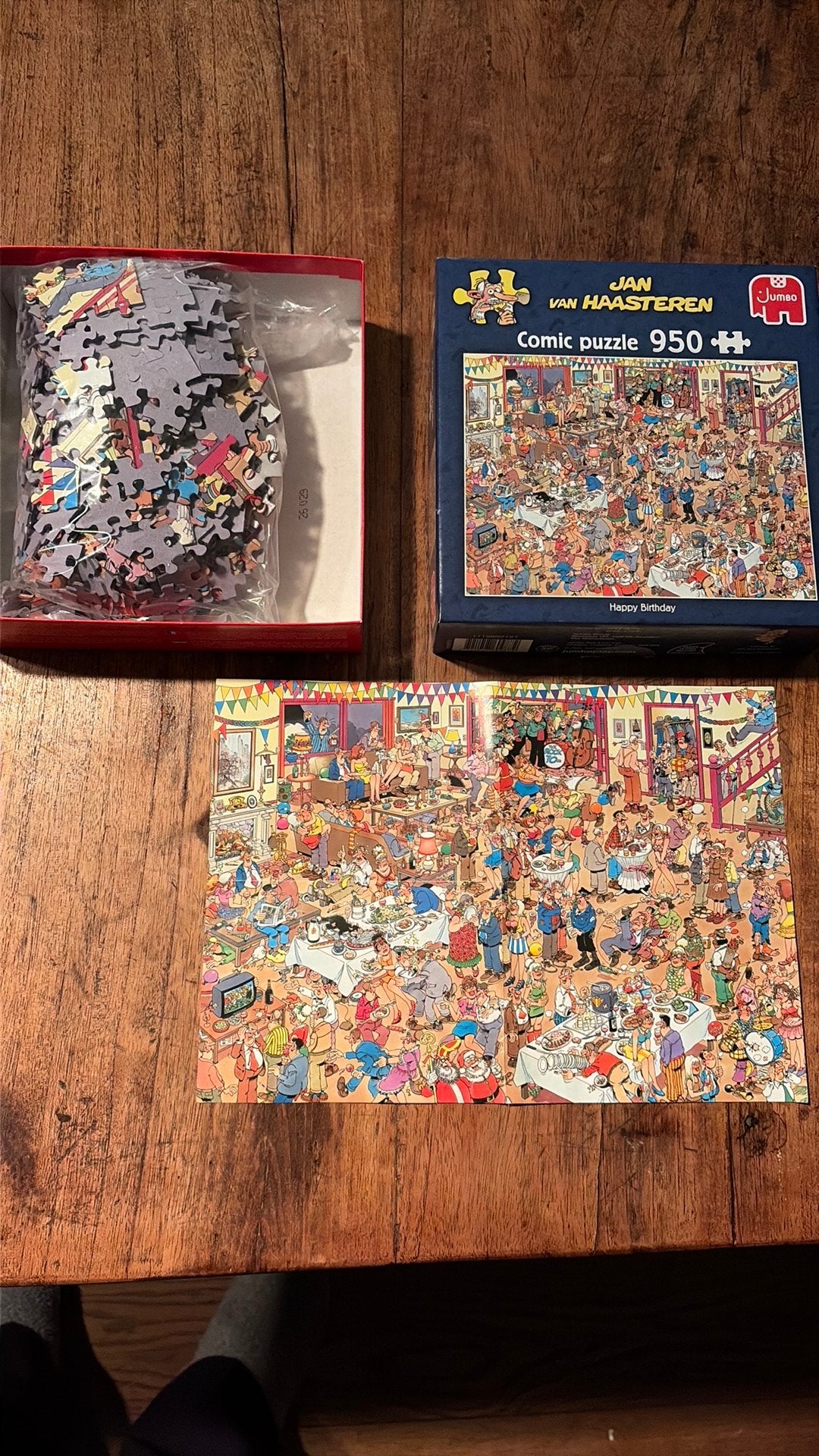 Jan van Haasteren Comic Puzzel - Happy Birthday 950 stukjes, Ophalen of Verzenden, 500 t/m 1500 stukjes, Zo goed als nieuw, Legpuzzel
