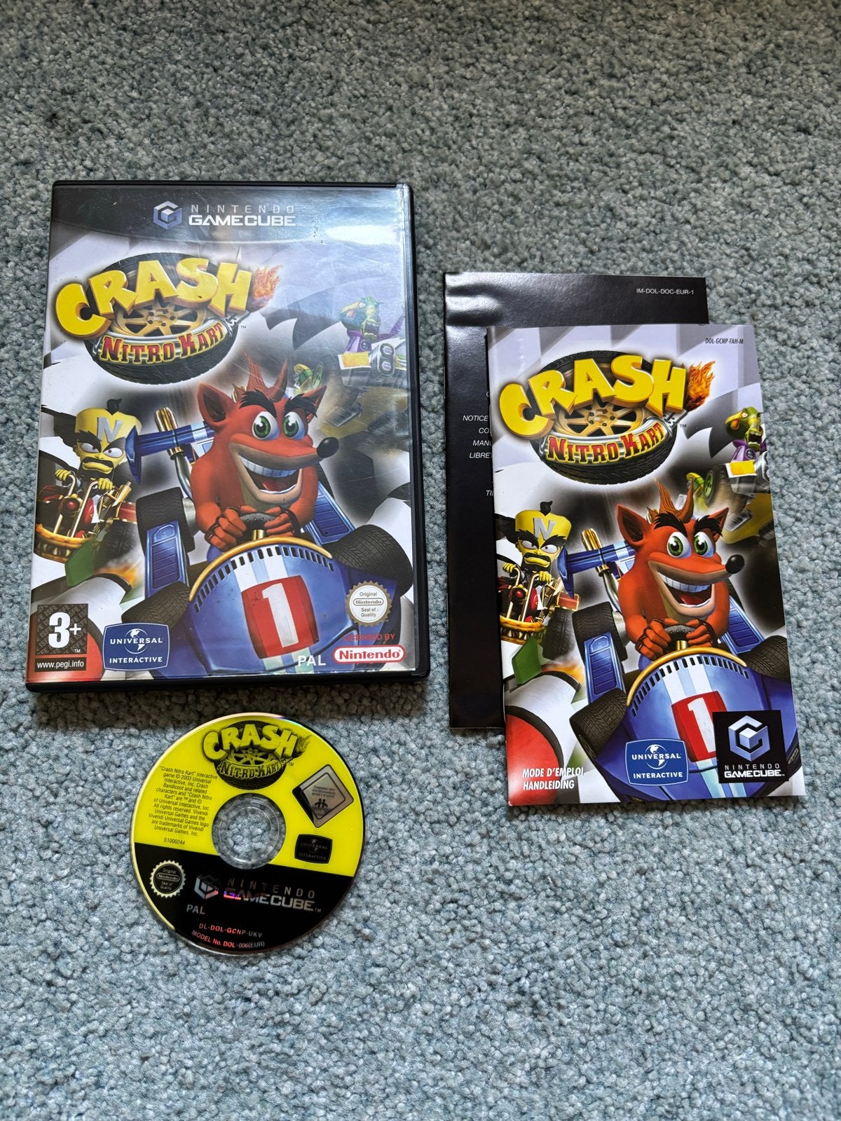 Crash Nitro Kart - Nintendo GameCube, Spelcomputers en Games, Games | Nintendo GameCube, Zo goed als nieuw, Racen en Vliegen, 2 spelers