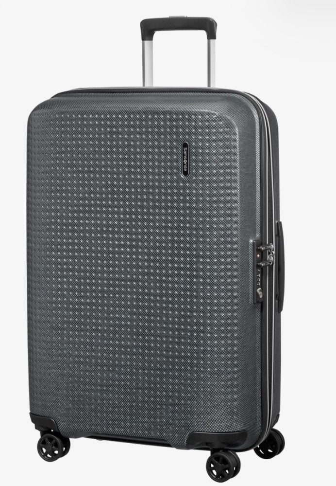 Samsonite Pixon spinner met ingebouwde weegschaal, Ophalen, Hard kunststof, 45 tot 55 cm, Slot