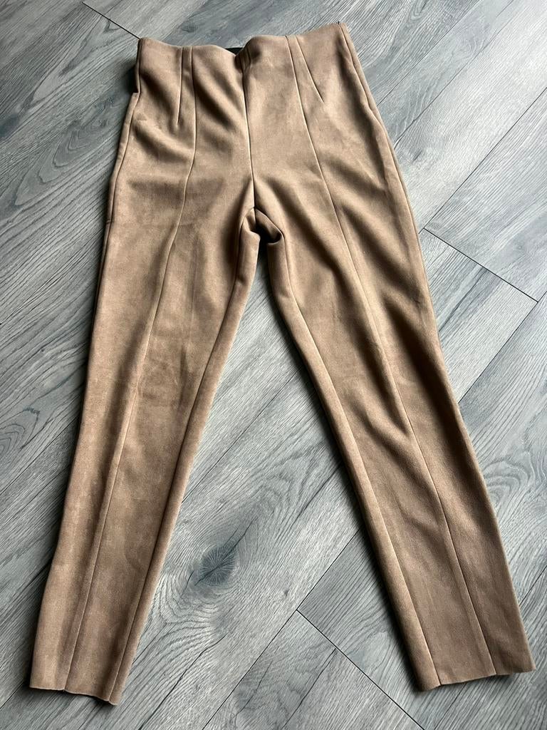Suede legging/jegging van zara maat l, Bruin, Maat 42/44 (L), Ophalen of Verzenden, Zo goed als nieuw