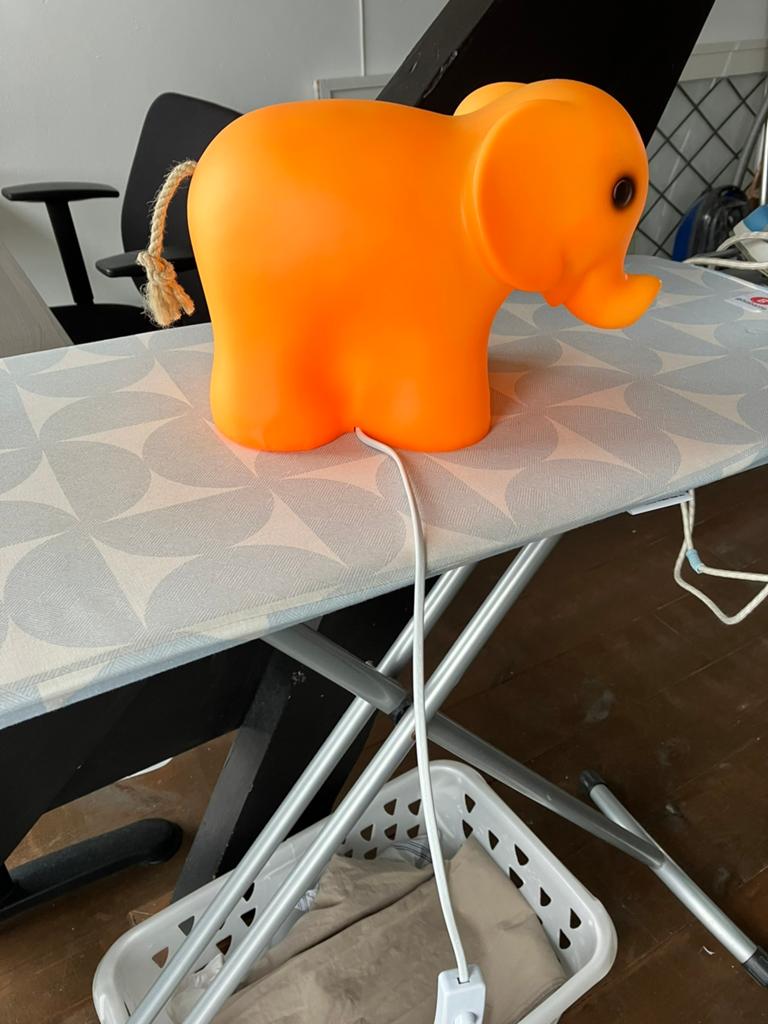 Heico olifantlampje oranje, Ophalen of Verzenden, Gebruikt