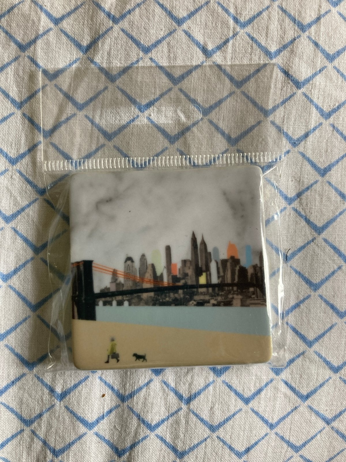 Story Tiles New York Skyline Magneet/Tegel nieuw awakening, Ophalen of Verzenden, Minder dan 50 cm, Schilderij