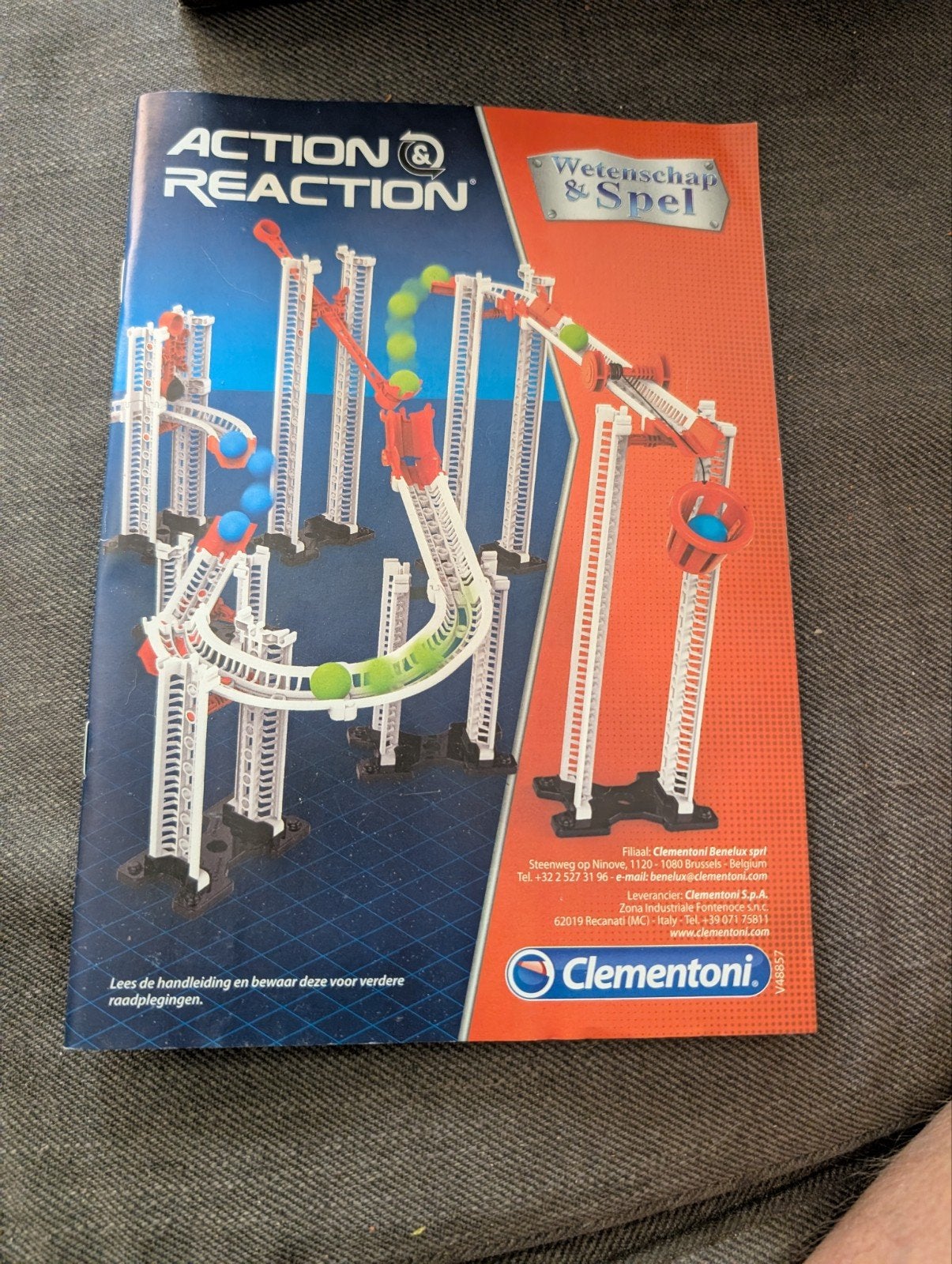 Clementoni Action & Reaction knikkerbaan Wetenschap & Spel, Ophalen, Gebruikt