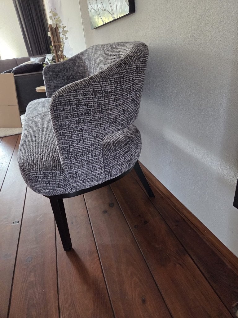Tafelbank Madeleine Donkergrijs 160cm, Ophalen, Zo goed als nieuw, Grijs, Eén