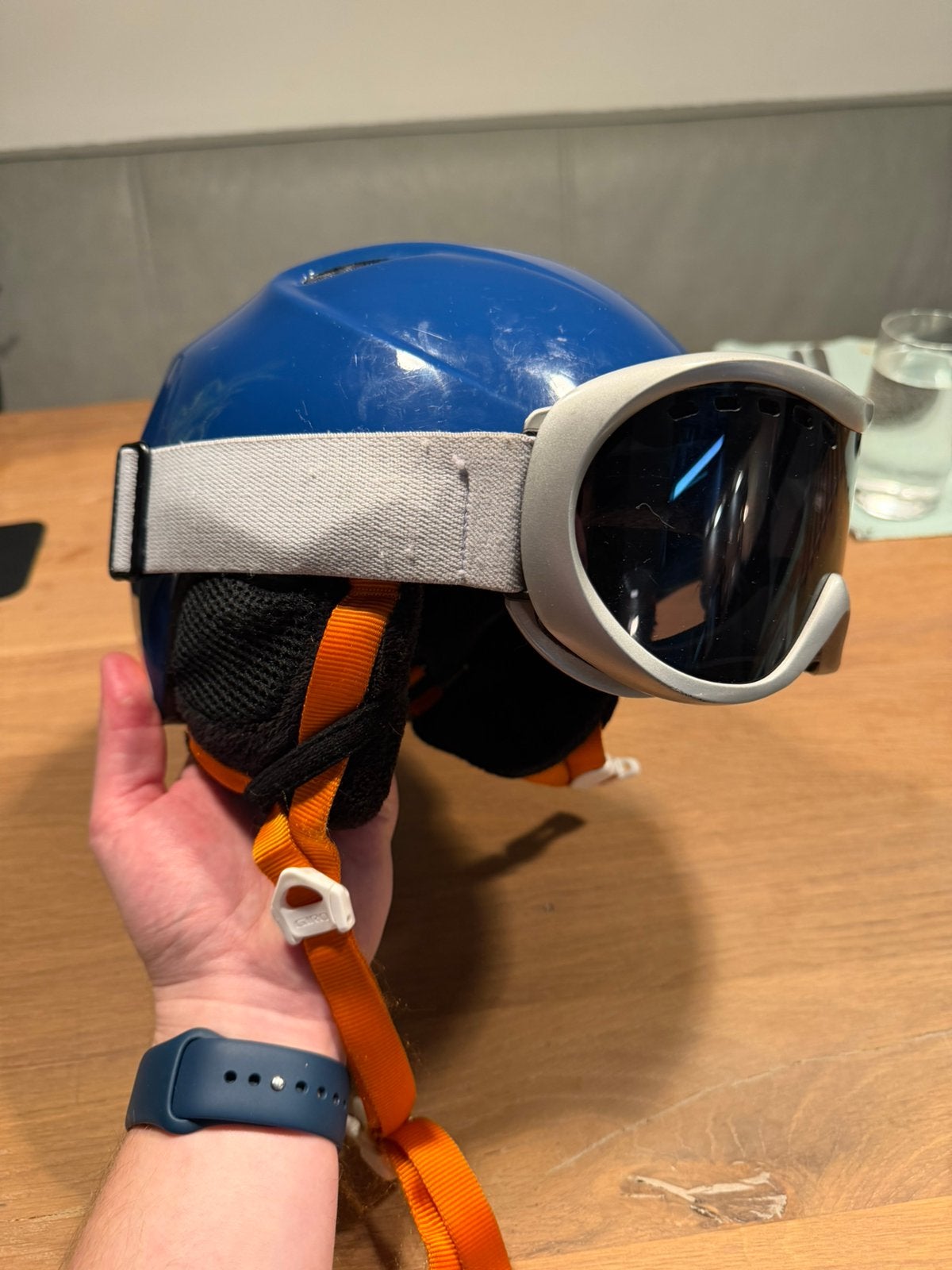 Skihelm met bril kinderen XS/S, Overige merken, 100 tot 140 cm, Overige typen, Ophalen of Verzenden