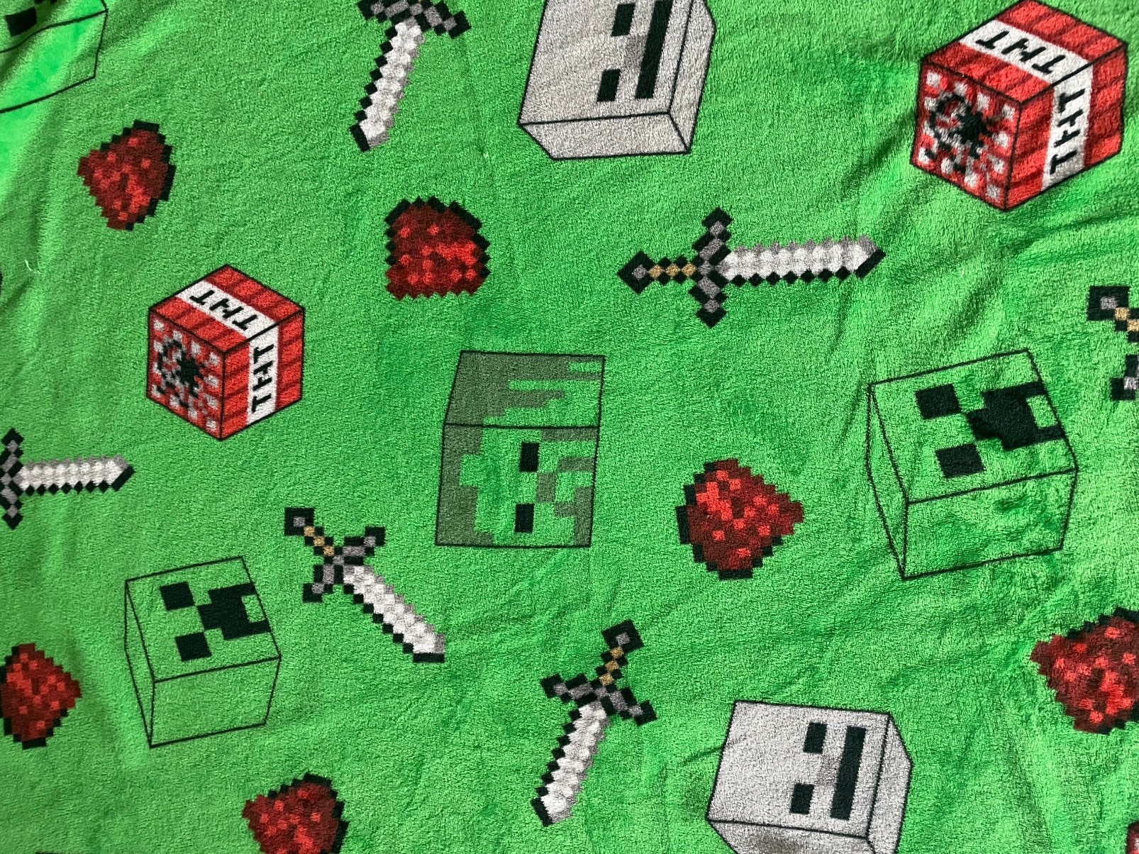 Minecraft fleece deken, Ophalen of Verzenden, Zo goed als nieuw