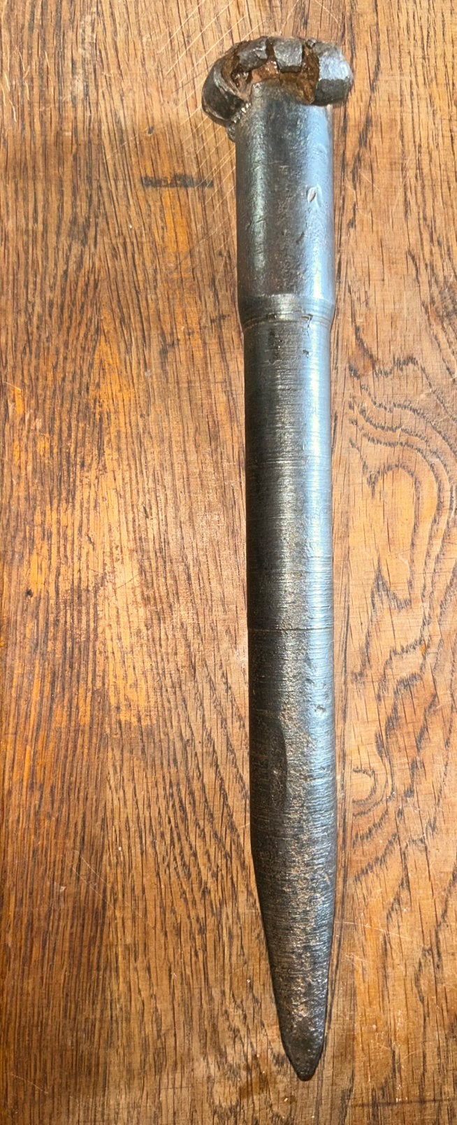 Zware koudbeitel uit oude smederij - Antiek gereedschap, Ophalen of Verzenden