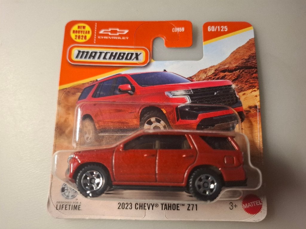 Matchbox 60 - 2023 Chevy Tahoe [rood] 1/60 MIB, Ophalen of Verzenden, Nieuw, Auto