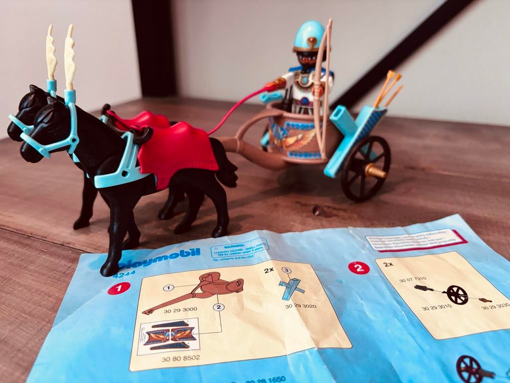 Playmobil 4244 Egyptische Strijdwagen met Farao, Kinderen en Baby's, Speelgoed | Playmobil, Ophalen of Verzenden, Zo goed als nieuw