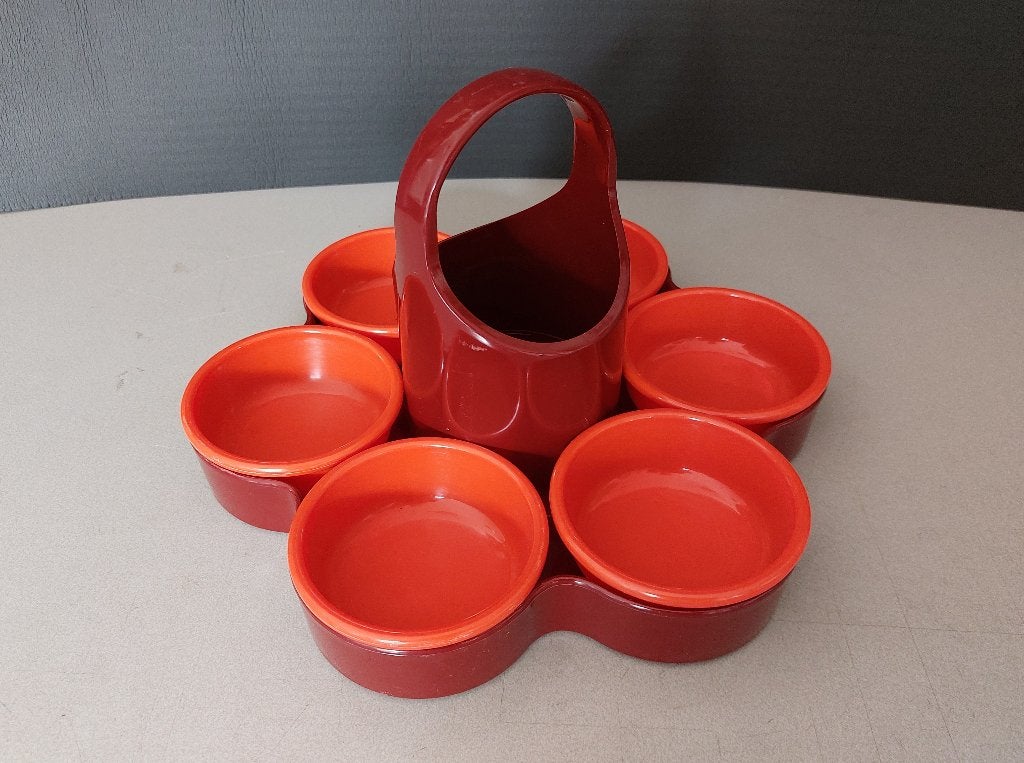 Vintage EMSA Snackschaal - Space Age 70s Retro Bloemvorm, Ophalen of Verzenden, Huis en Inrichting