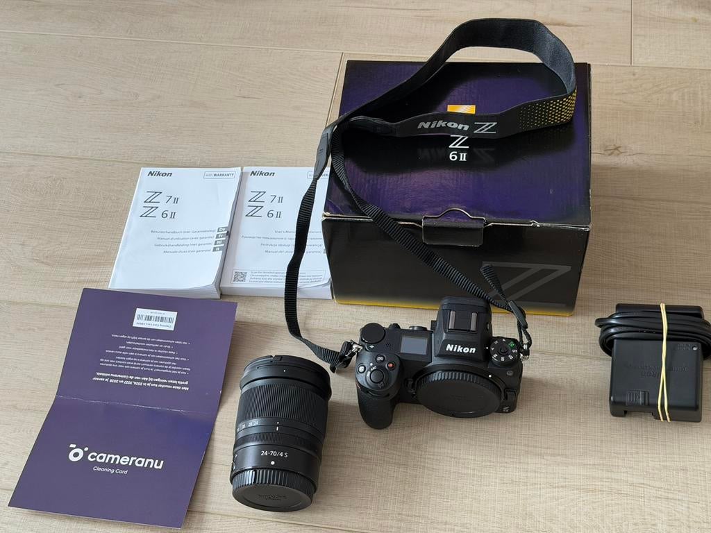 Nikon Z6 II met 24-70mm F/4 lens bijna nieuw, Ophalen of Verzenden, Zo goed als nieuw, Nikon
