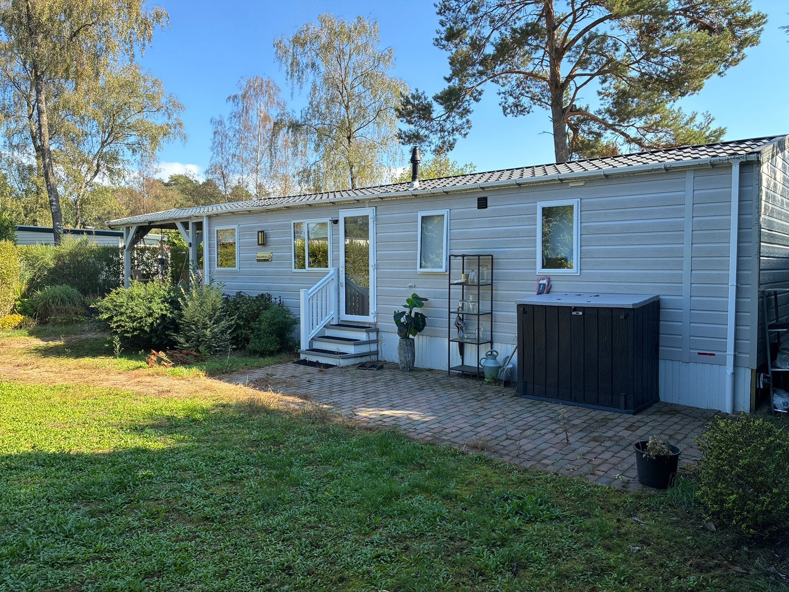 Luxe Stacaravan met Tuin en Carport, Caravans en Kamperen, Tot en met 4