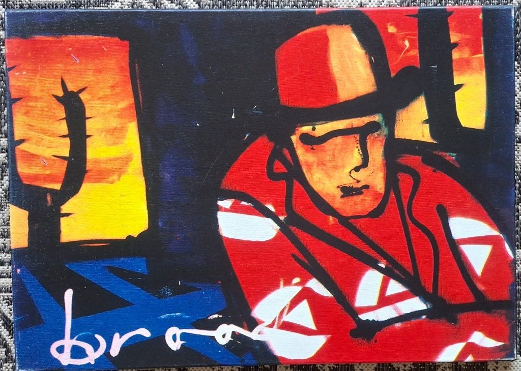 Herman Brood - Cactus Man - Canvas Art Print 50x70, Antiek en Kunst, Ophalen of Verzenden