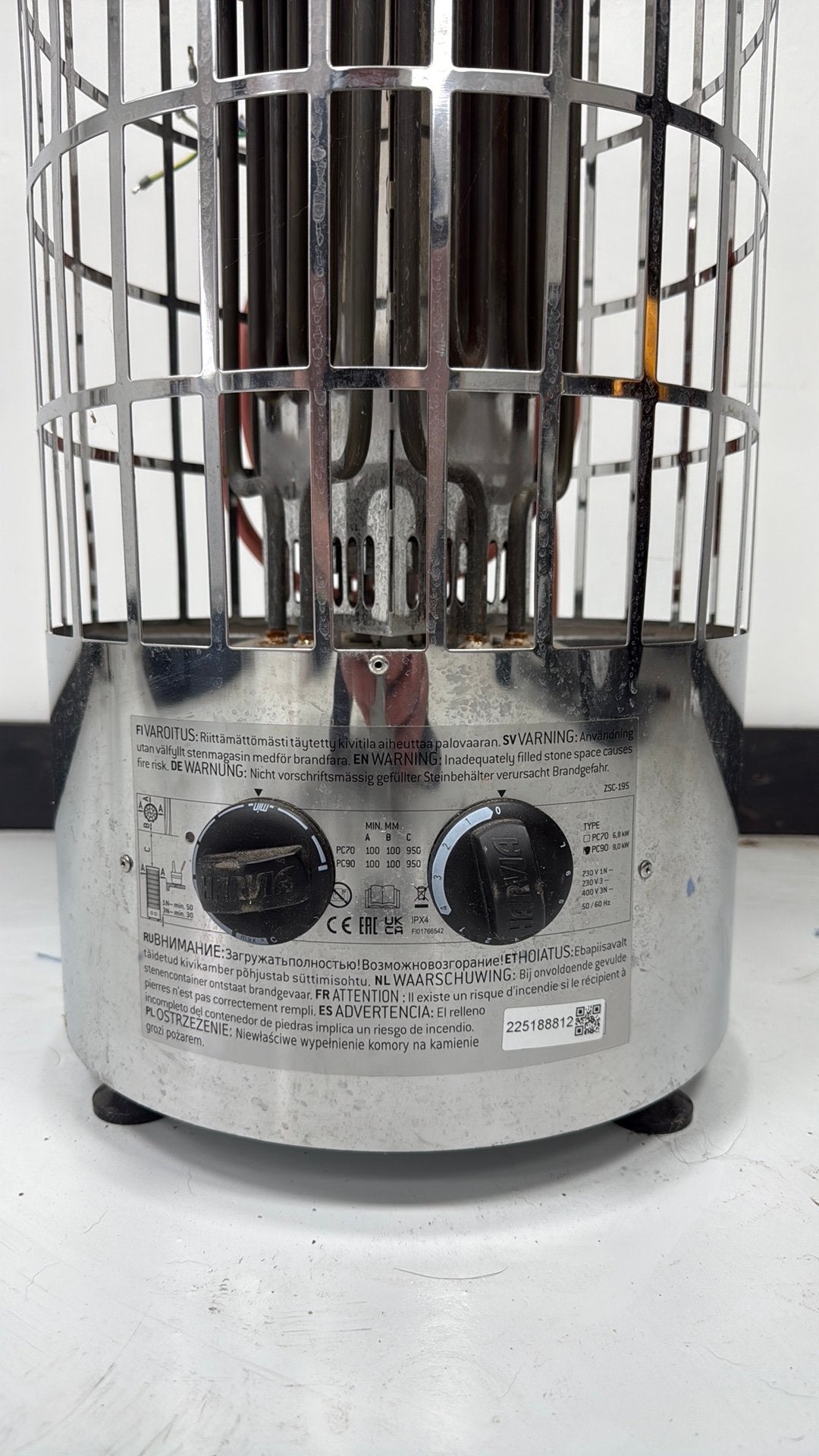 Harvia Cilindro PC90 saunakachel 9 kW, Ophalen, Harvia, Fins of Traditioneel, Zo goed als nieuw