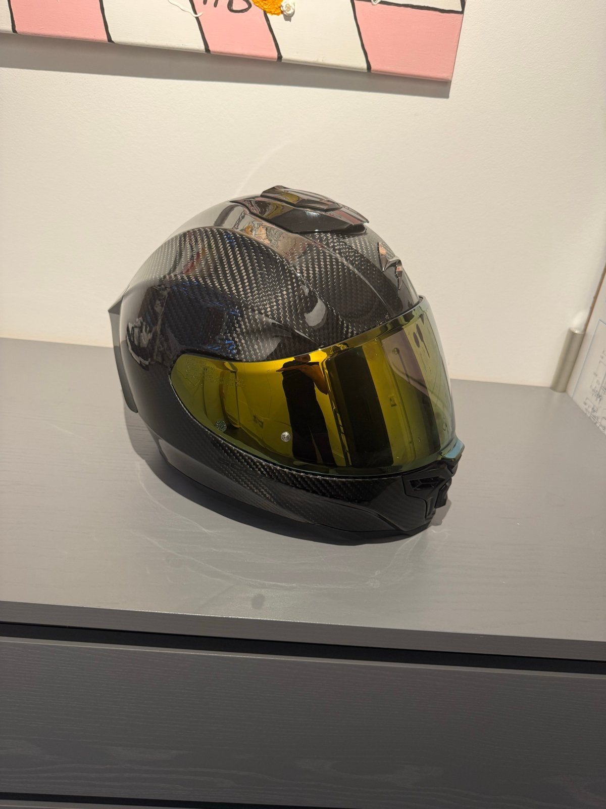 Scorpion EXO-1500 Carbon Solid Glossy Black - L, Overige merken, Heren, Ophalen of Verzenden, Integraalhelm