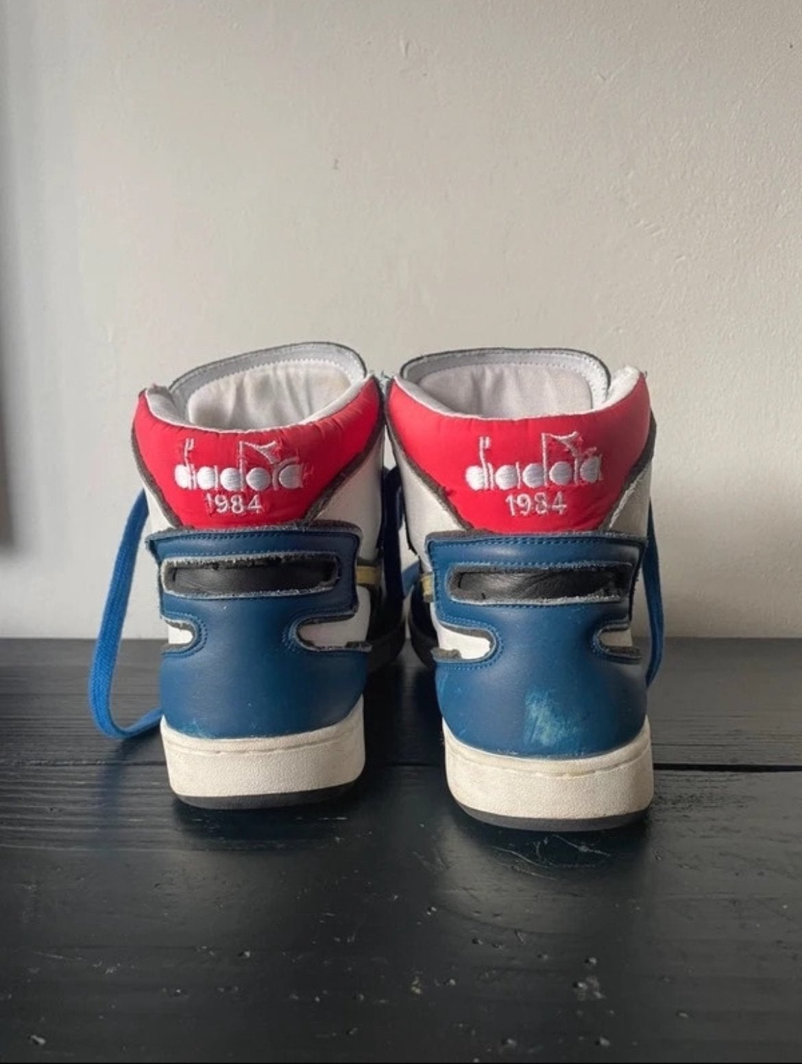 Diadora Heritage Mi Basket Used Look — Dessau Multicolor, Ophalen of Verzenden, Zo goed als nieuw, Wit