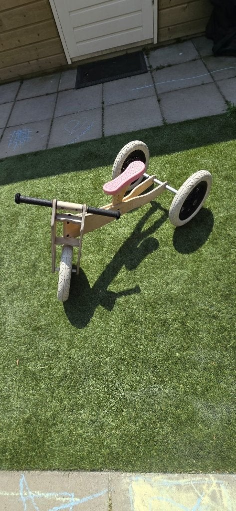 Prachtige houten Wishbone Bike 2-in-1 meegroei loopfiets!, Fietsen en Brommers, Ophalen, Zijwieltjes, Gebruikt, Wishbone Bike