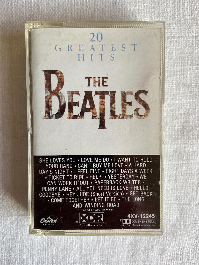 the Beatles - 20 greatest hits  -  cassette, Cd's en Dvd's, Cassettebandjes, Gebruikt, 1 bandje, Ophalen of Verzenden, Origineel