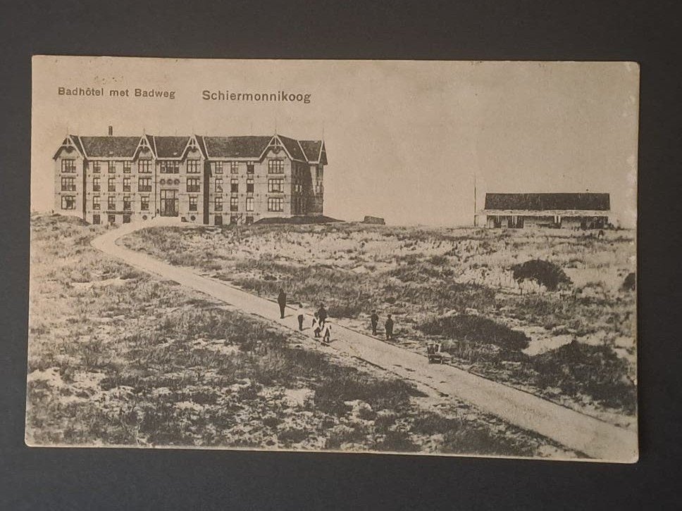 Schiermonnikoog Friesland Badhotel met Badweg 1908, Verzenden, Voor 1920, Gelopen, Friesland