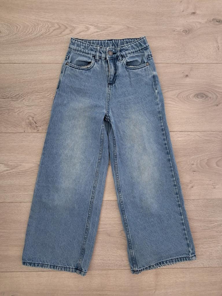 YFK spijkerbroek broek wijde pijpen maat 134 voor een meisje, Ophalen of Verzenden, YFK, Meisje, Broek