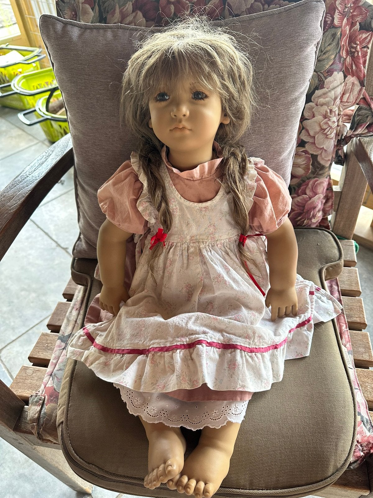 Annette Hinstedt puppen kinder 1991/1992 met cert.Neblina, Ophalen, Gebruikt, Pop